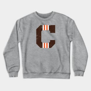 Cleveland C, vintage - orange Crewneck Sweatshirt